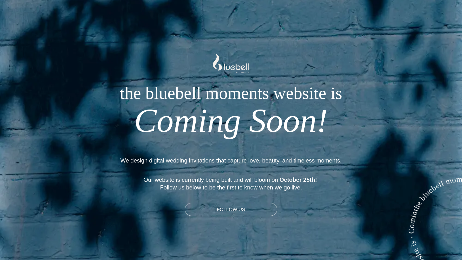 website screenshot of https://bluebellmoments.id/