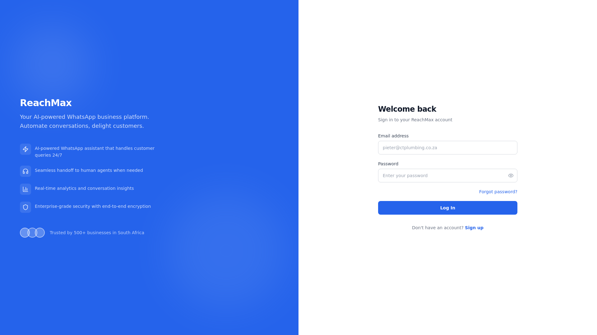 website screenshot of https://reachmax.pages.dev/