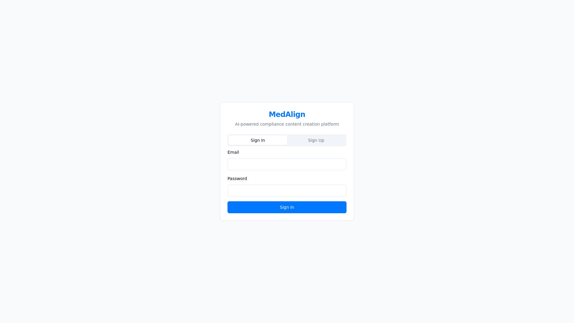 website screenshot of https://medalign.tech/