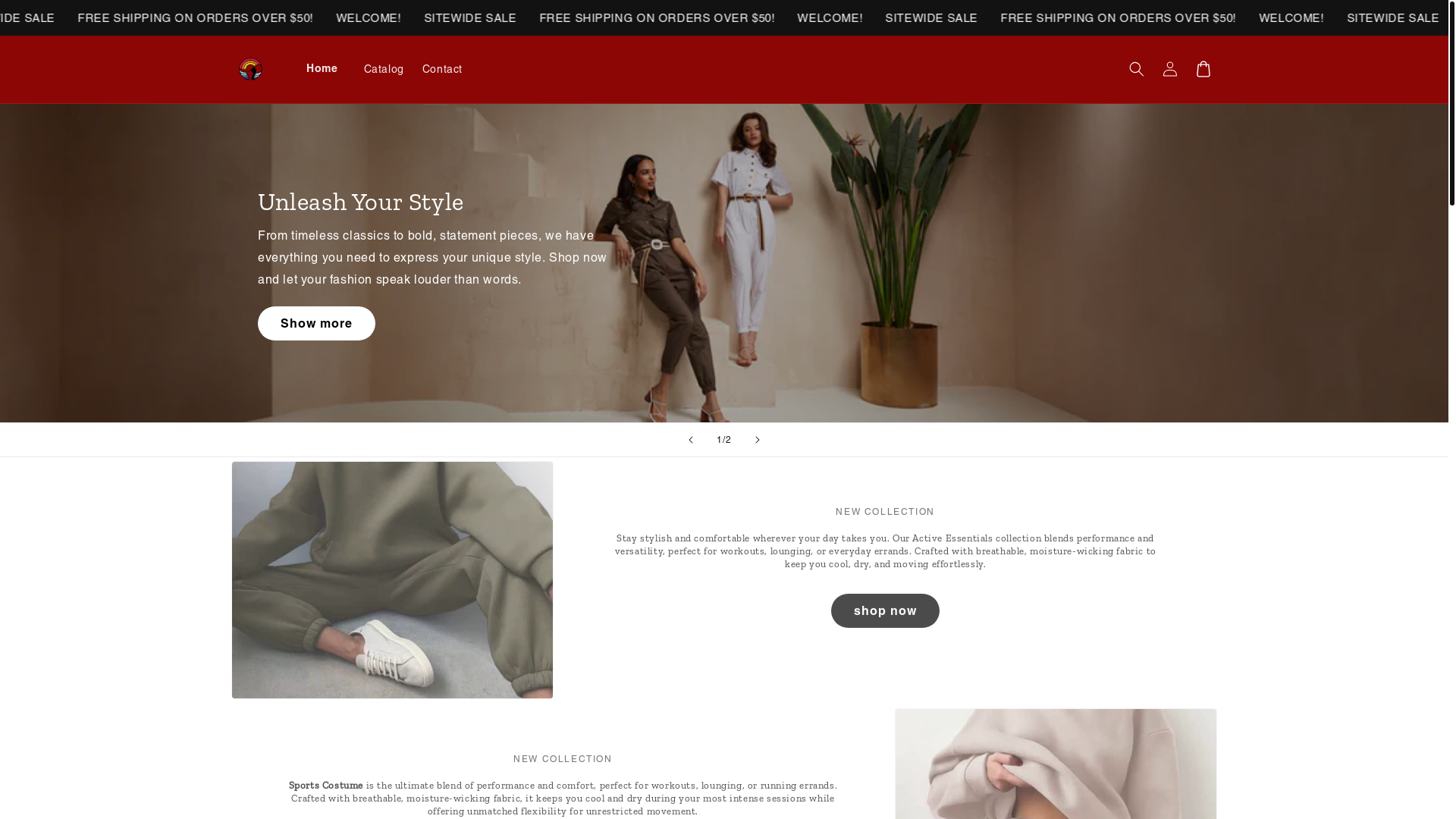 website screenshot of https://cutecomfort.shop/