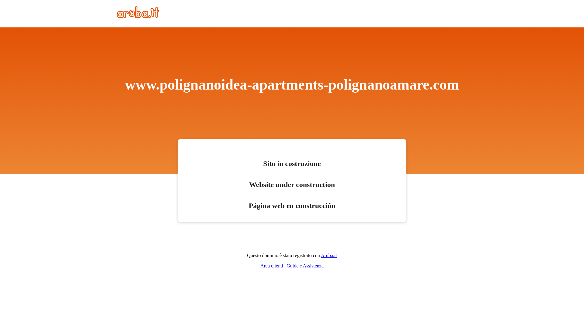 website screenshot of https://polignanoidea-apartments-polignanoamare.com/