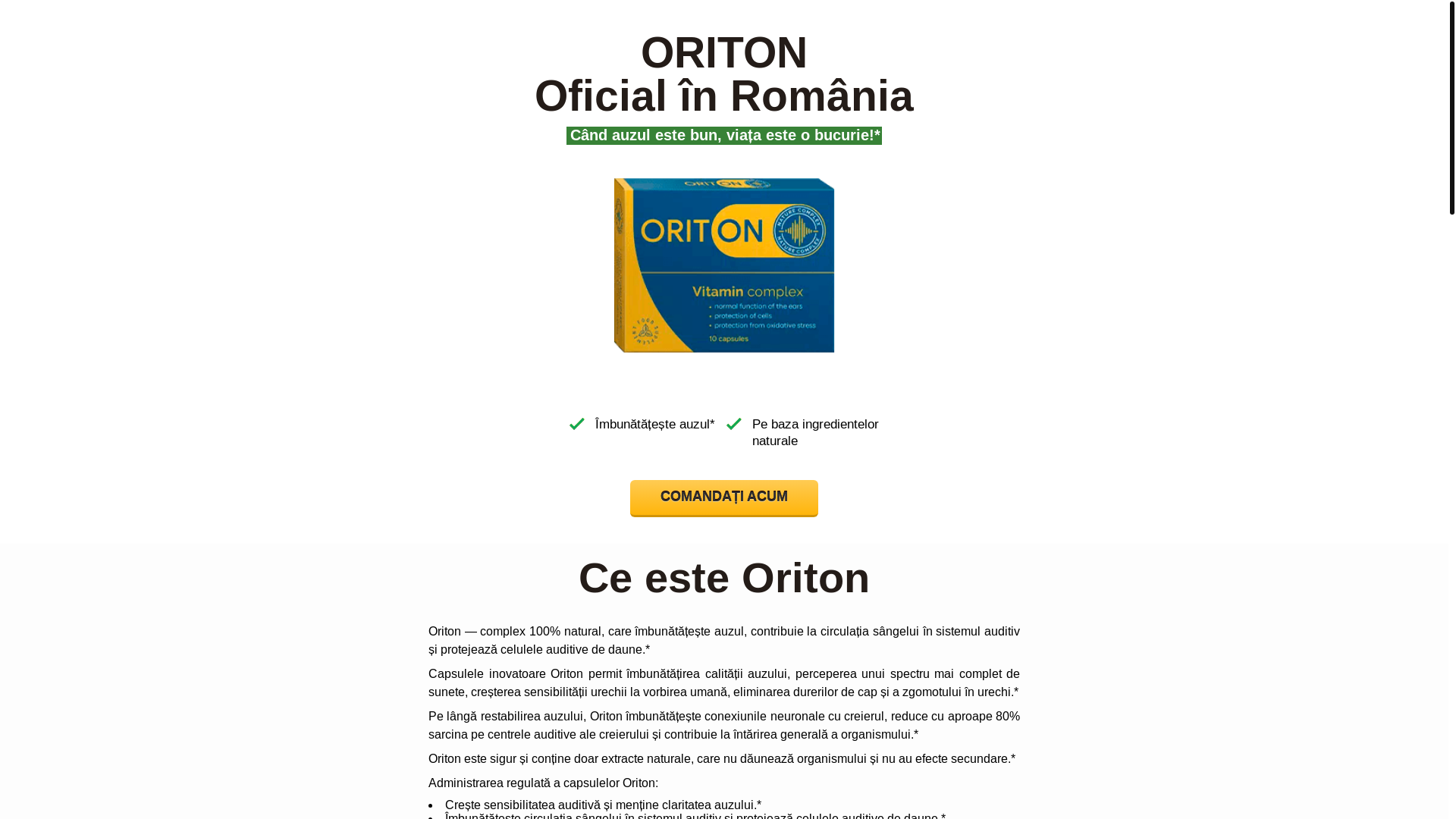 website screenshot of https://oriton.bio/