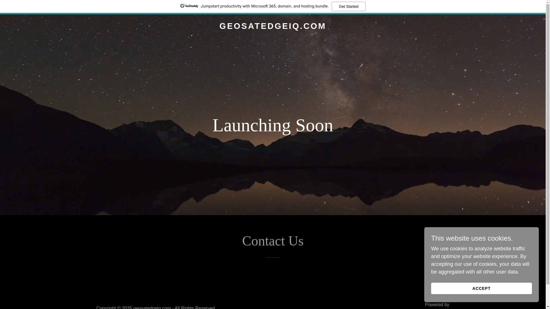 website screenshot of https://geosatedgeiq.com/