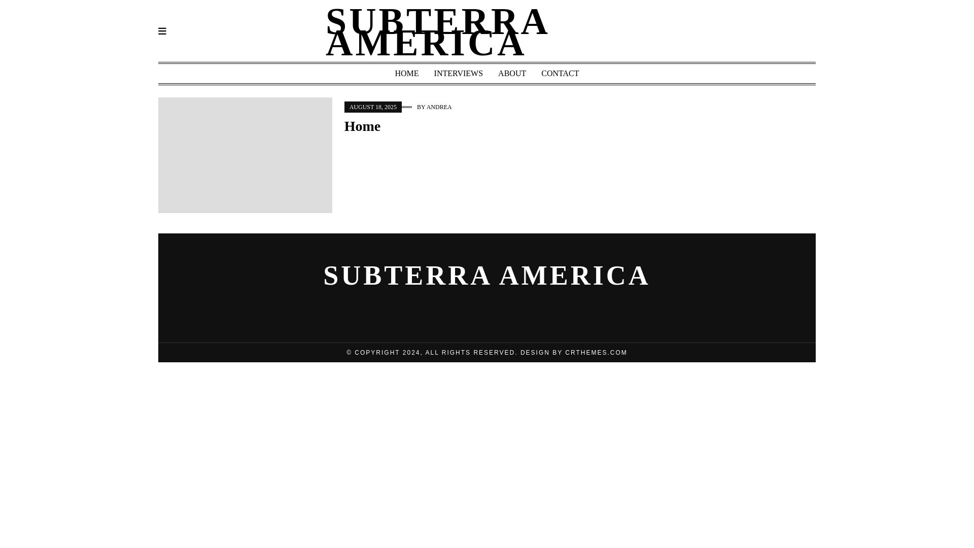website screenshot of https://subterraamerica.org/