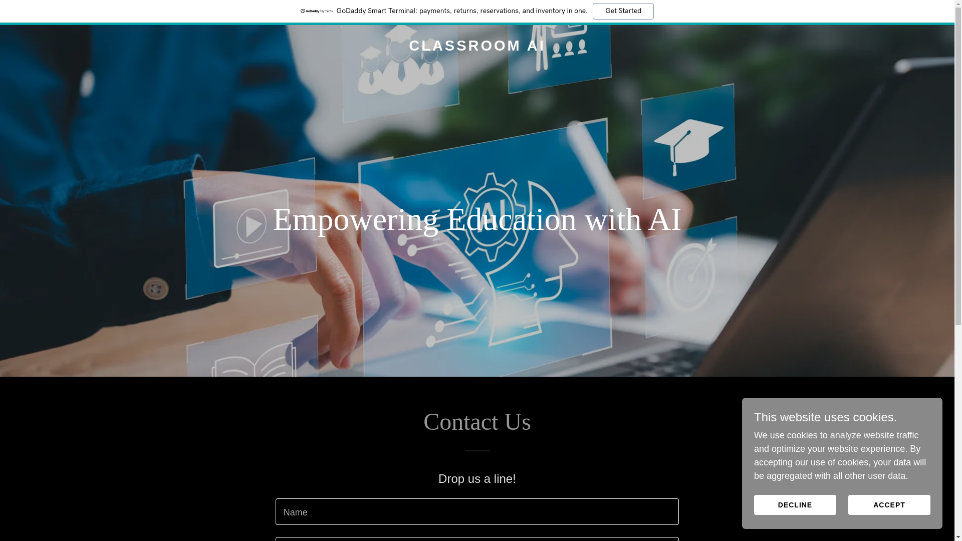 website screenshot of https://classmroomai.com/