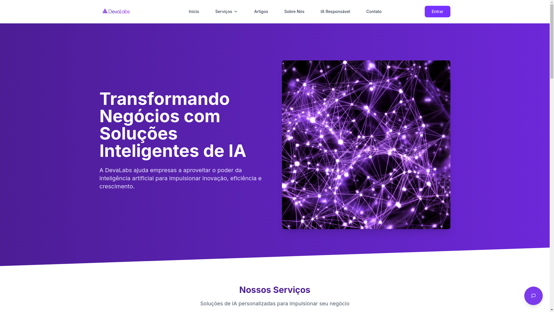 website screenshot of https://devalabs.com.br/