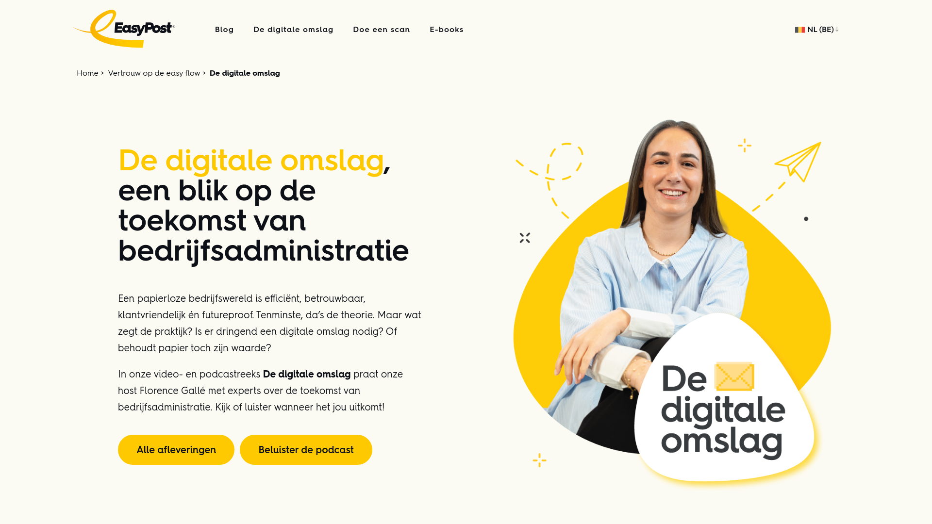 website screenshot of https://www.easypost.eu/nl-BE/easy-flow/videoreeks