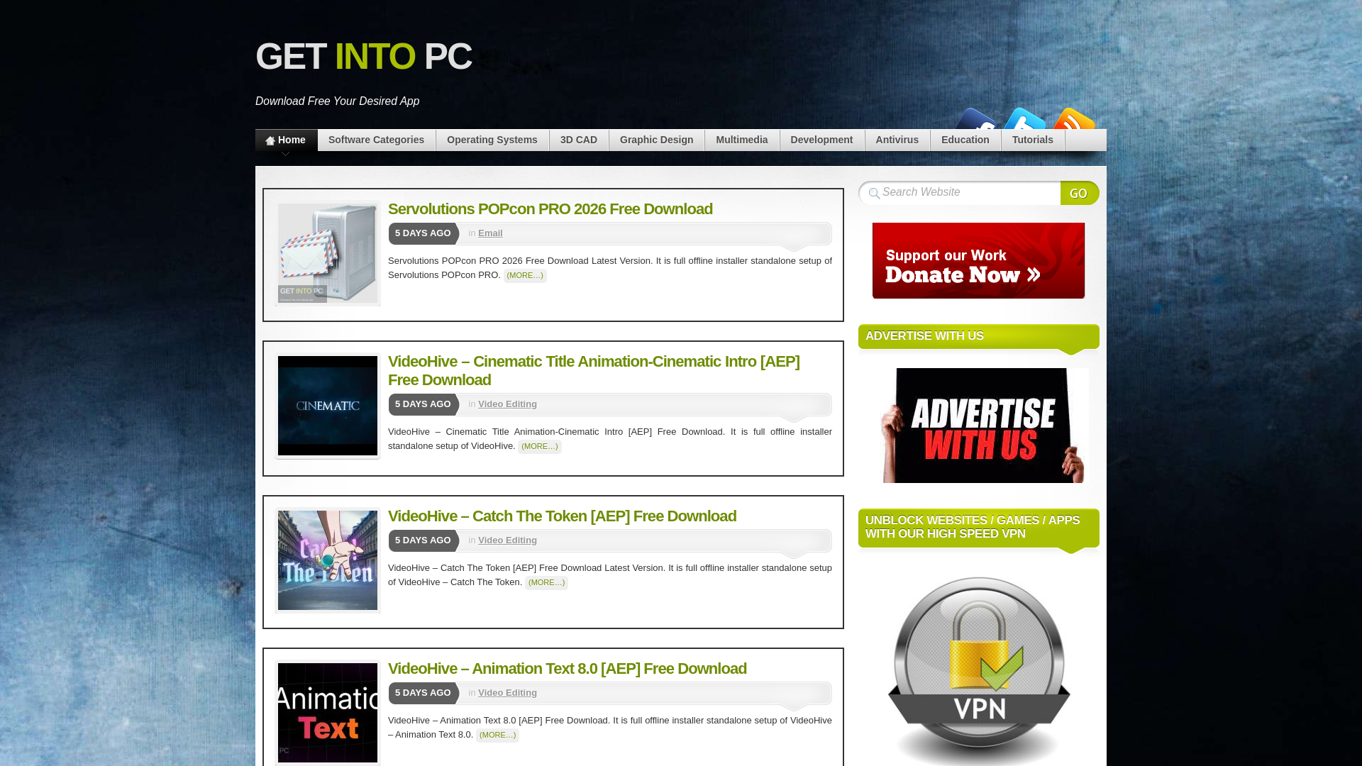 website screenshot of https://getintopc.com