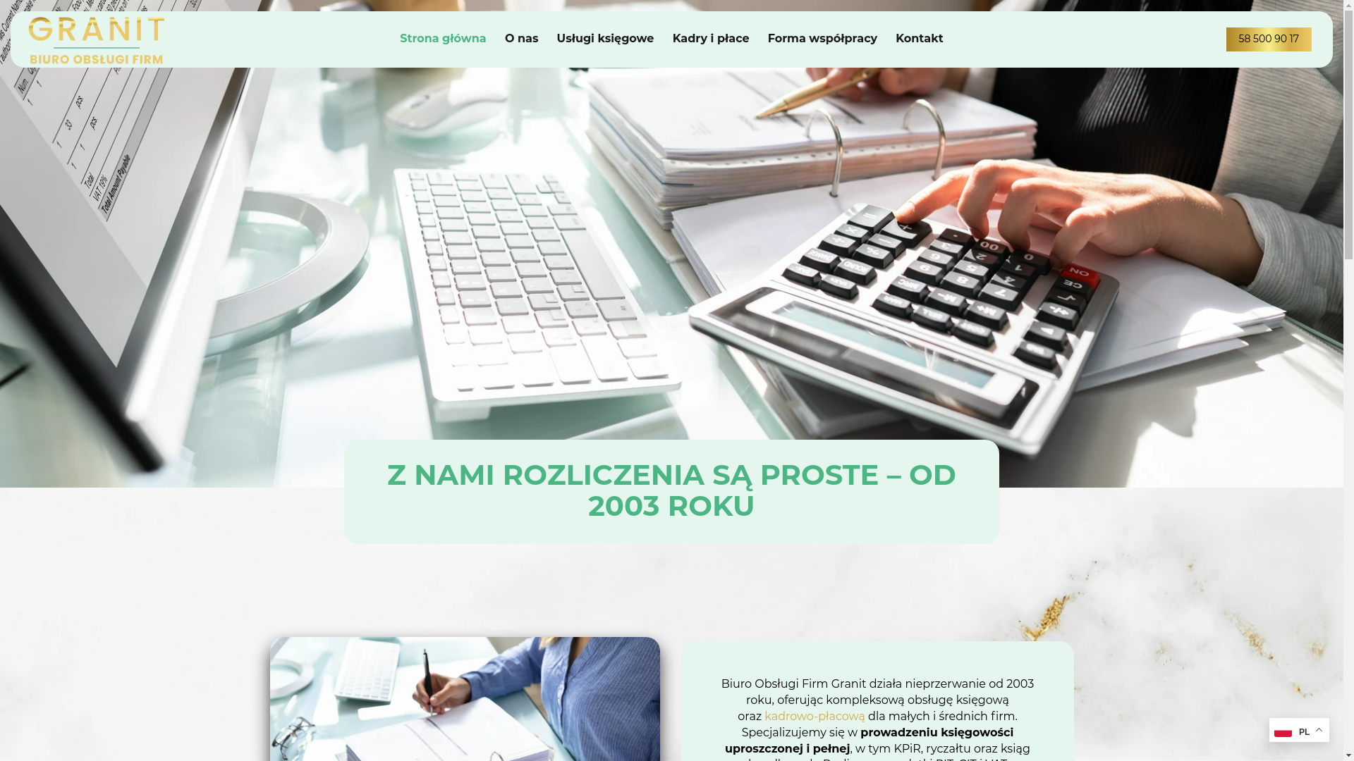 website screenshot of https://granitgdansk.pl/