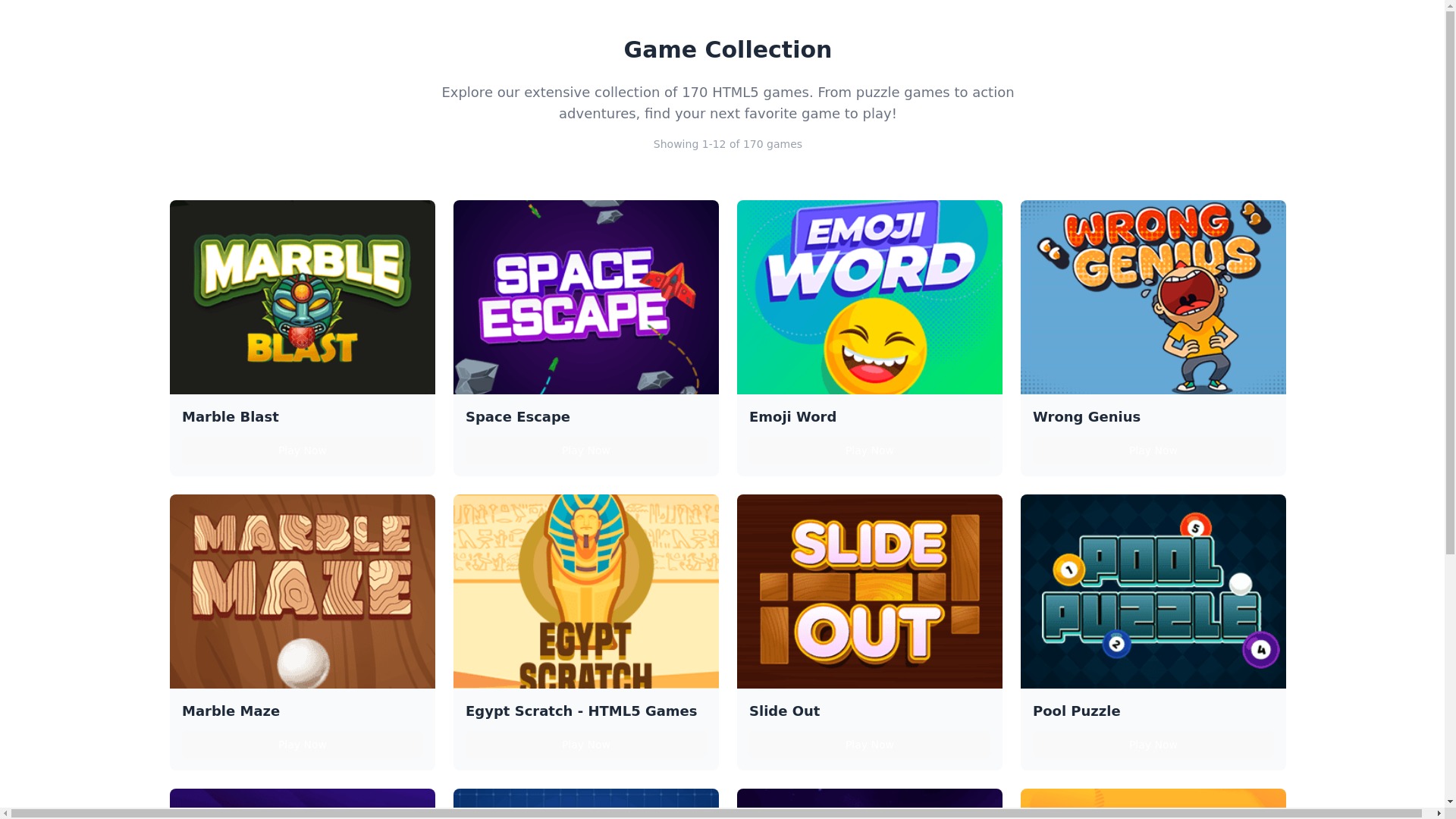 website screenshot of https://game-center-101.pages.dev/