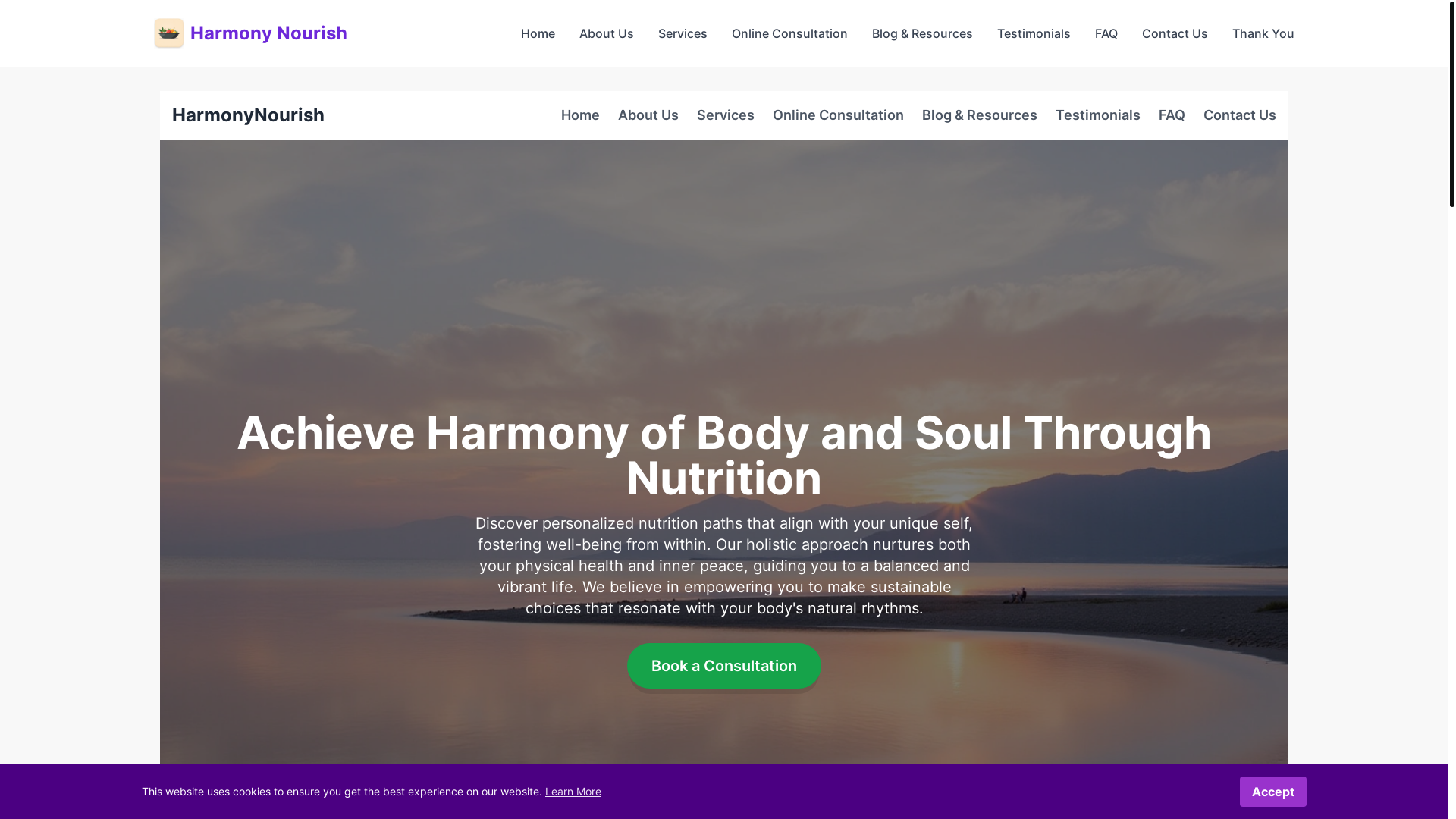 website screenshot of https://ernahrstarttu.info/