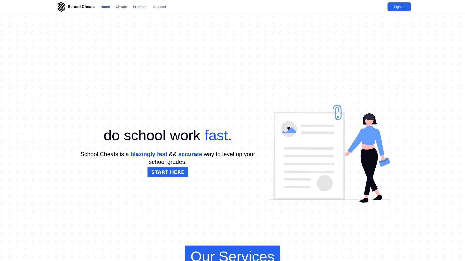 website screenshot of https://schoolcheats-svelte.pages.dev/