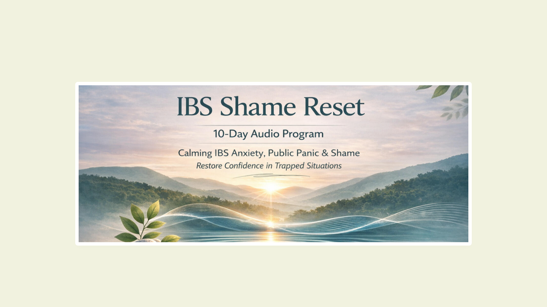 website screenshot of https://ibsshamereset.co.uk