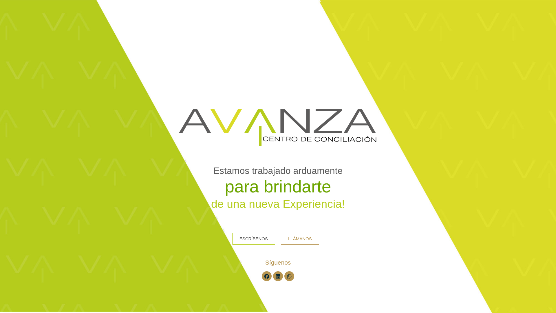 website screenshot of https://avanzacentrodeconciliacion.com/