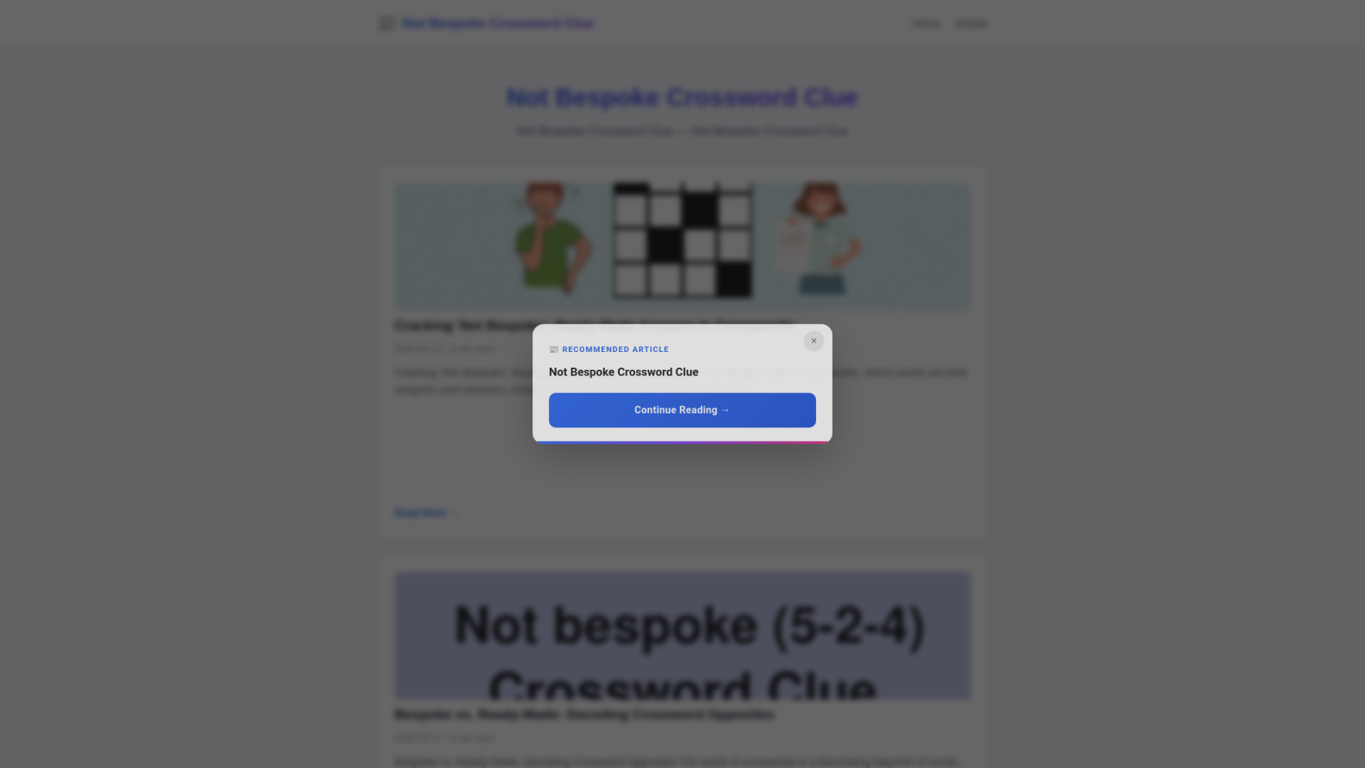website screenshot of https://not-bespoke-crossword-clue.pages.dev/