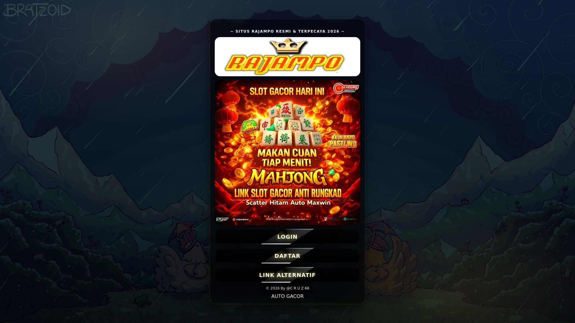 website screenshot of https://rajampo-login.pages.dev/