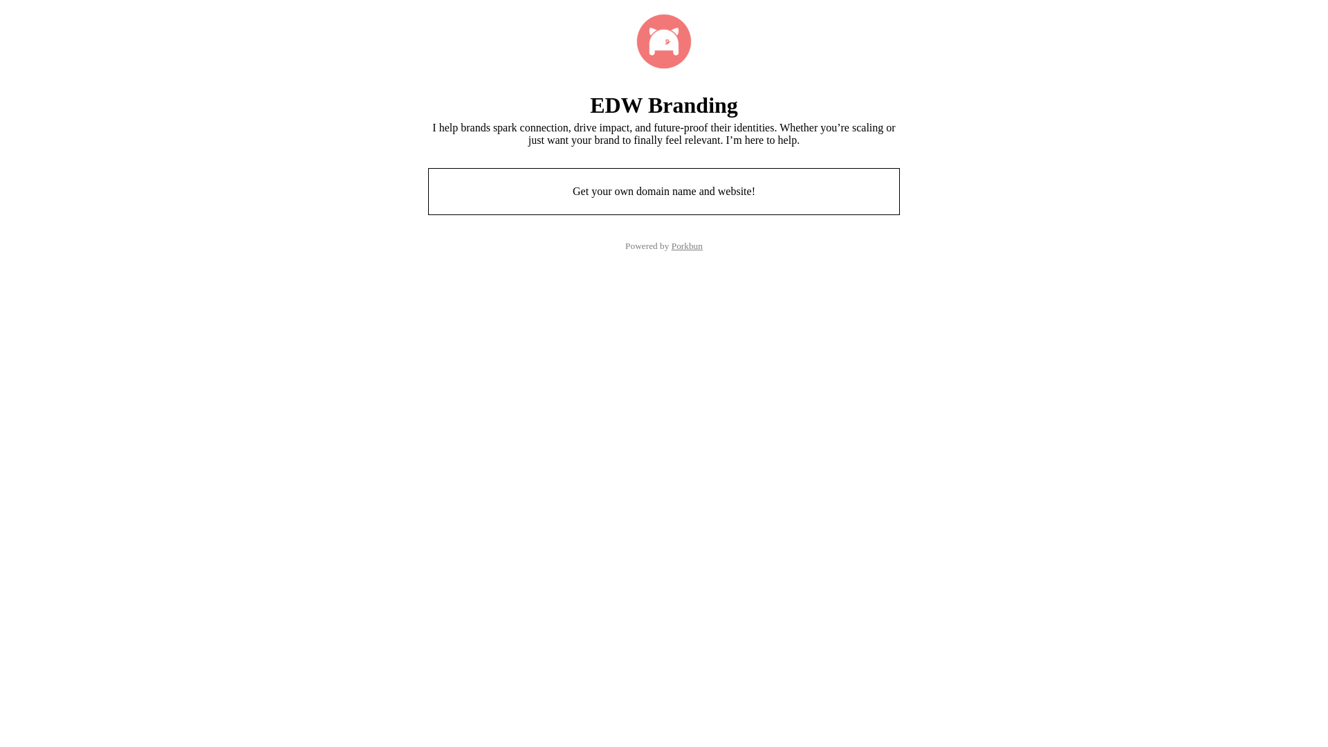 website screenshot of https://edwbranding.com/