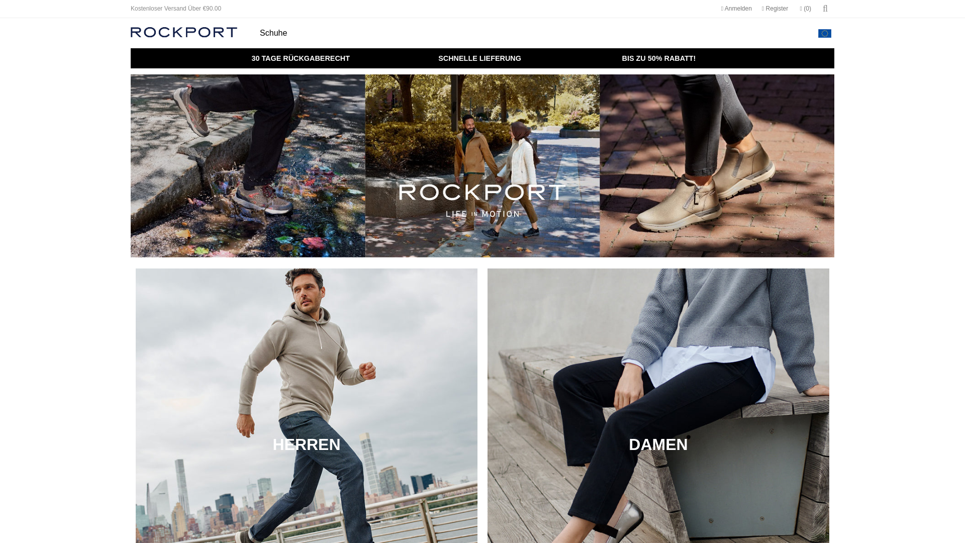 website screenshot of https://mail.rockport-schuhe.de