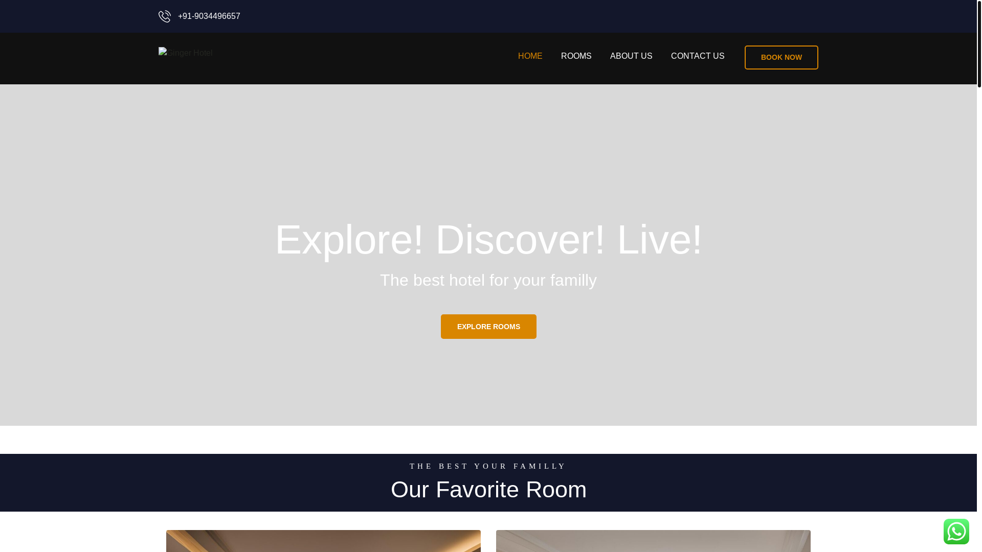 website screenshot of https://gingerhotels.co/