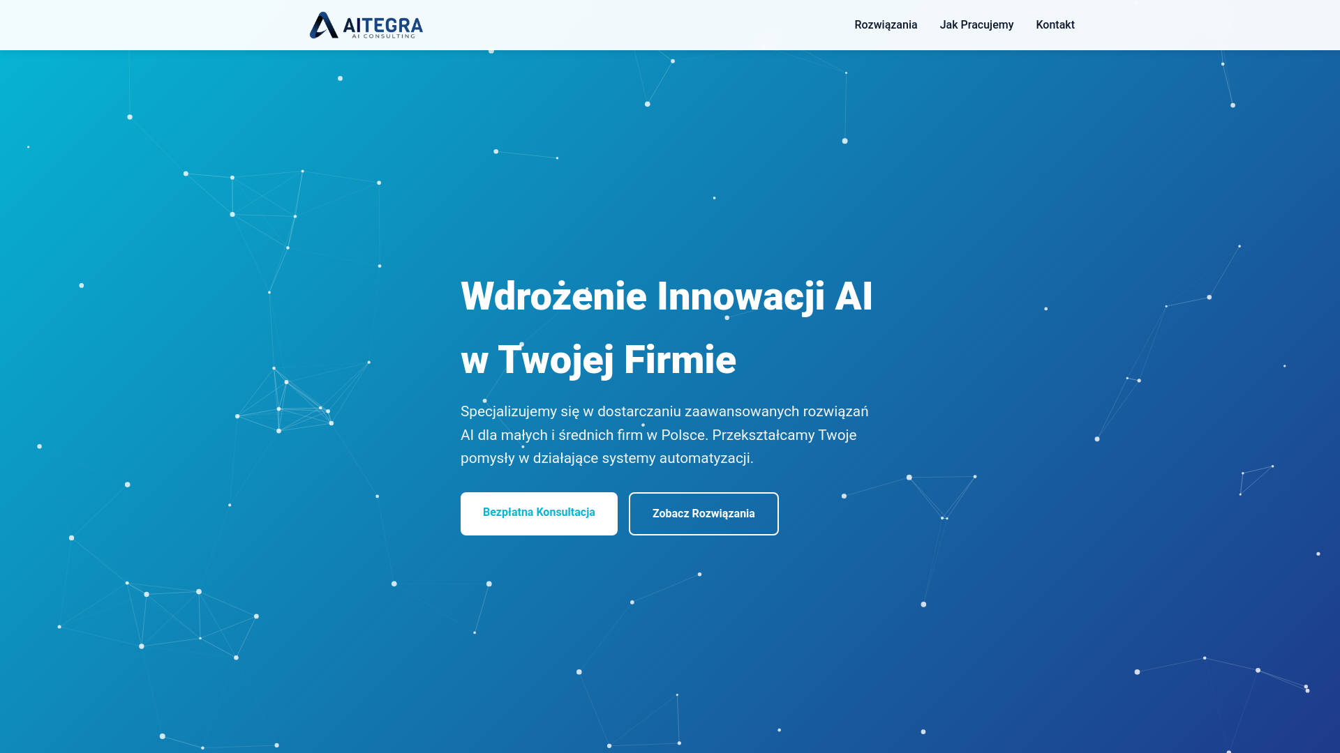 website screenshot of https://aitegra.pl