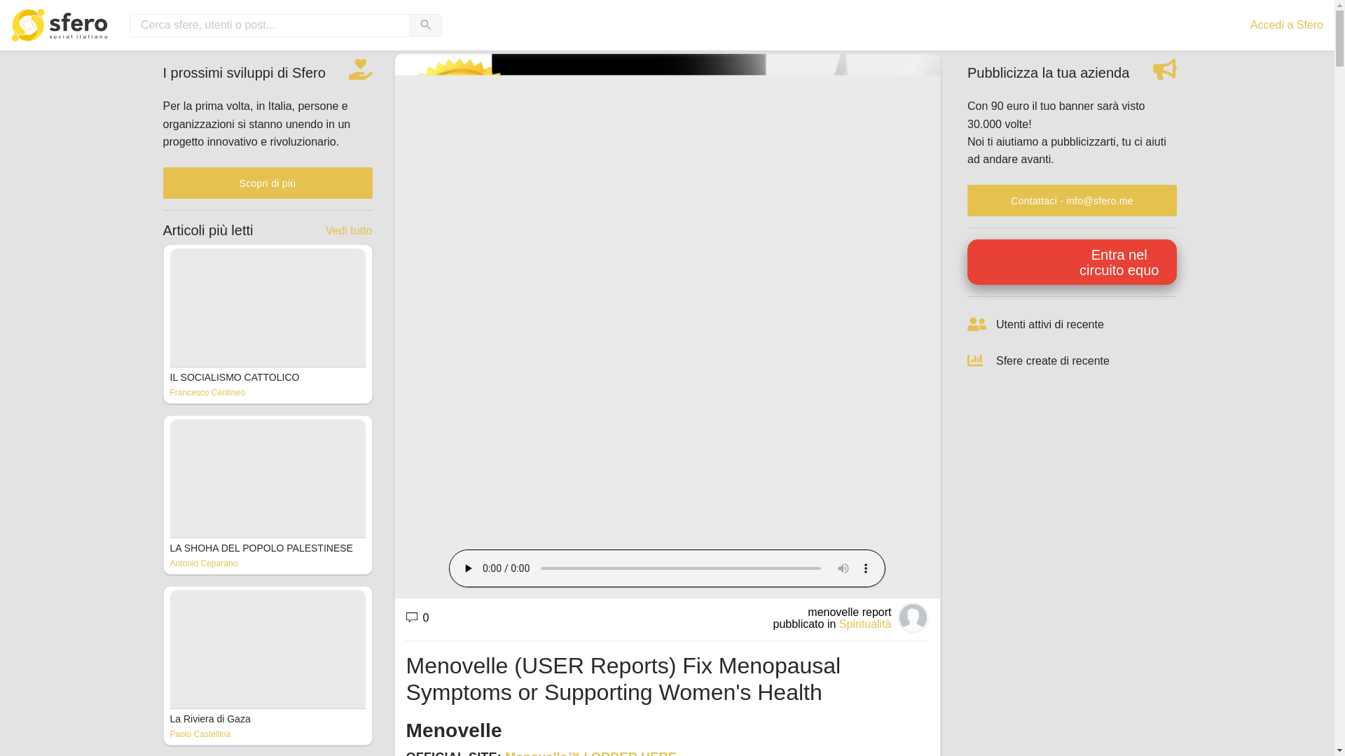 website screenshot of https://sfero.me/podcast/menovelle-user-reports-fix-menopausal-symptoms
