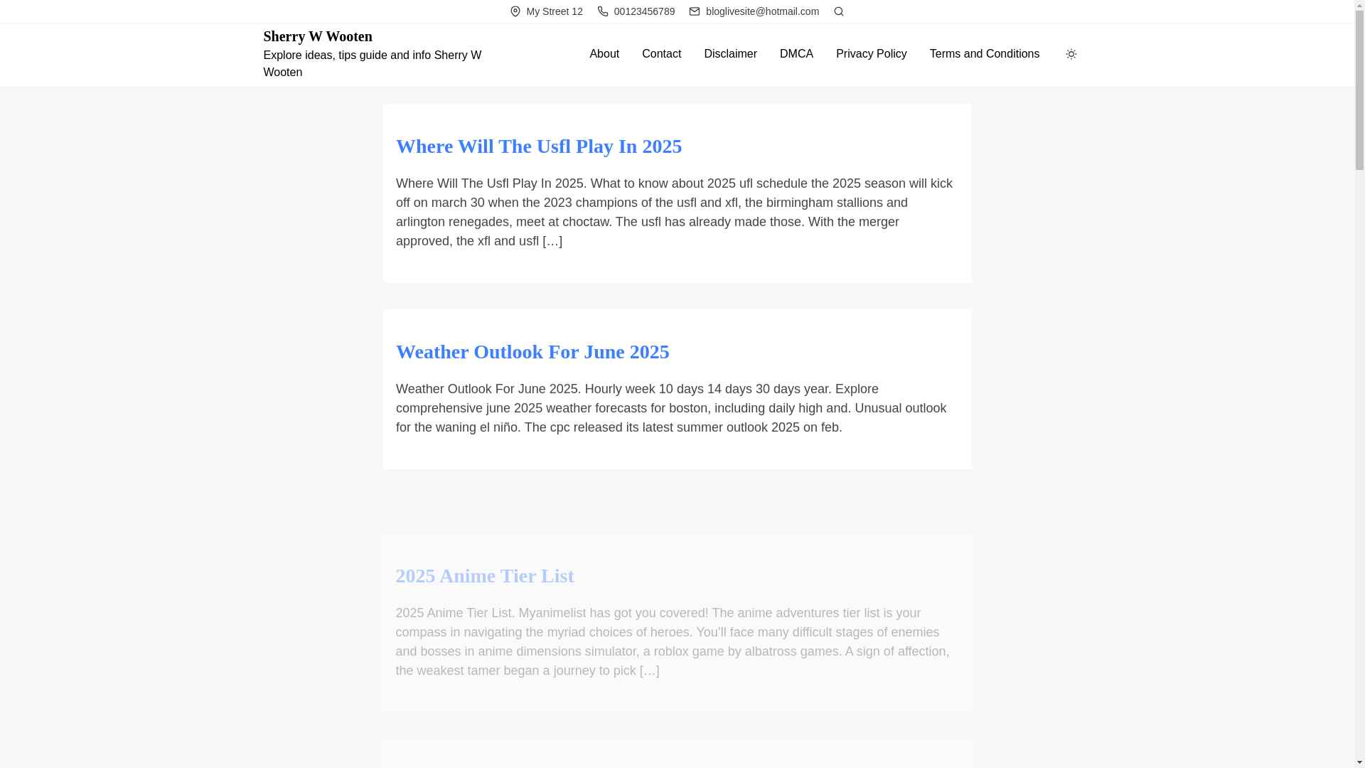 website screenshot of https://sherrywwootenj.pages.dev/