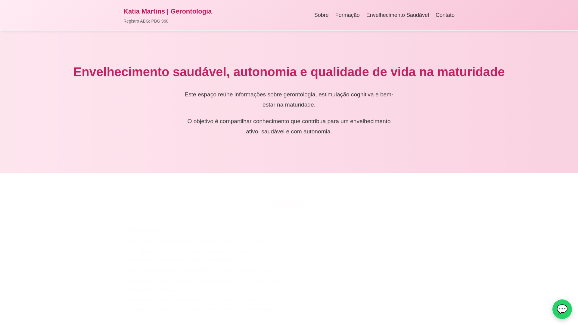website screenshot of https://gerontokatiamartins.com.br/