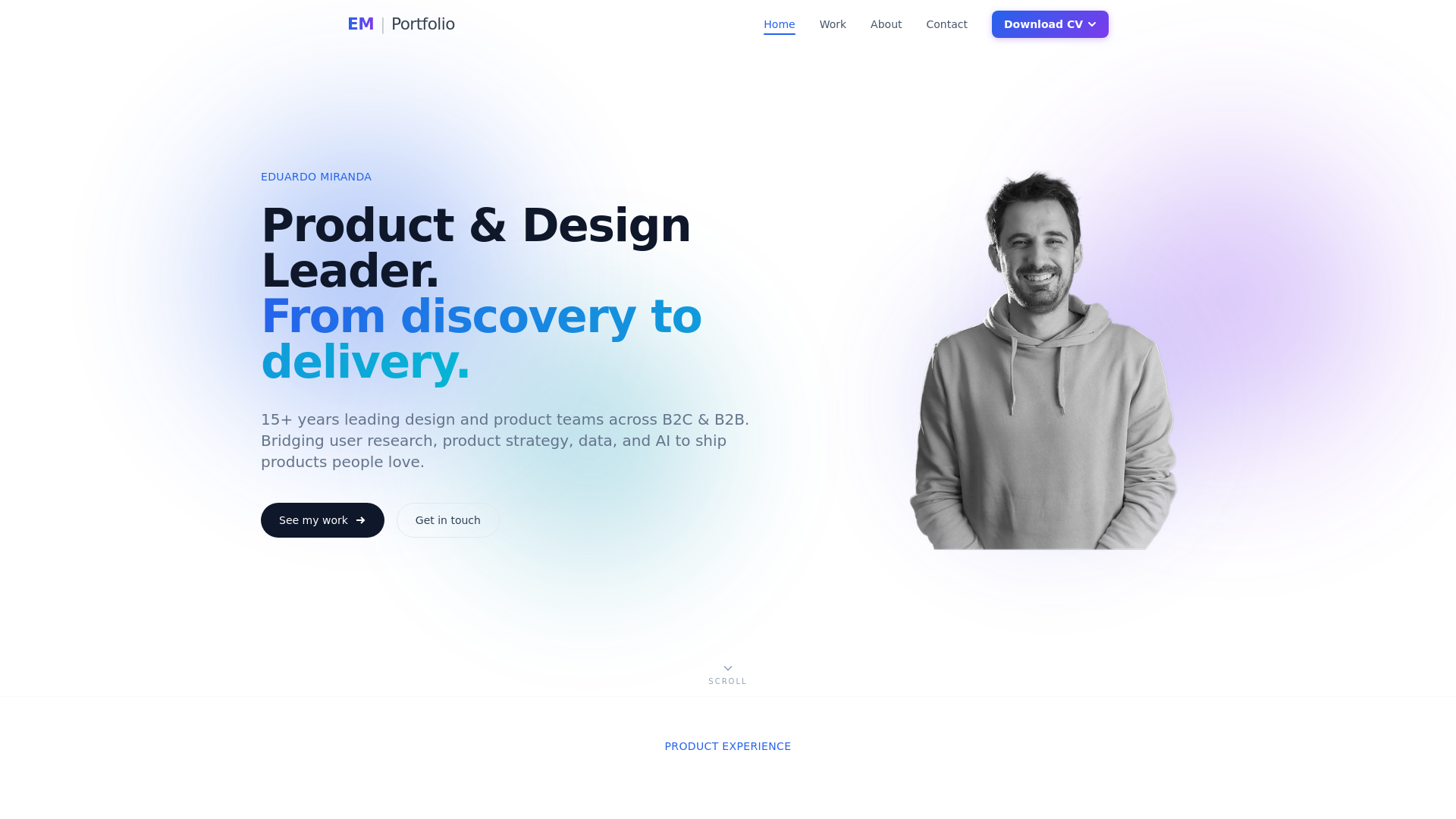website screenshot of https://emiranda.fr/