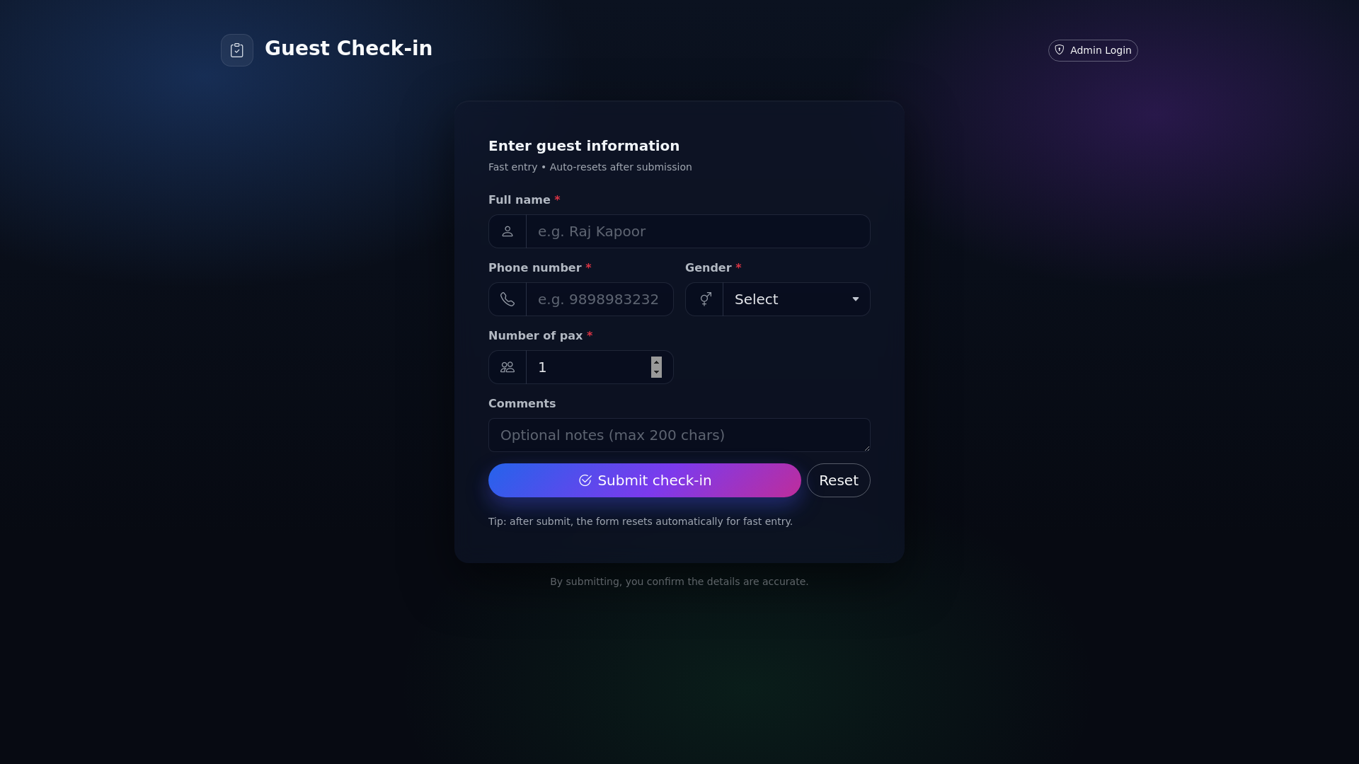 website screenshot of https://eliakitchendashboard.pages.dev/