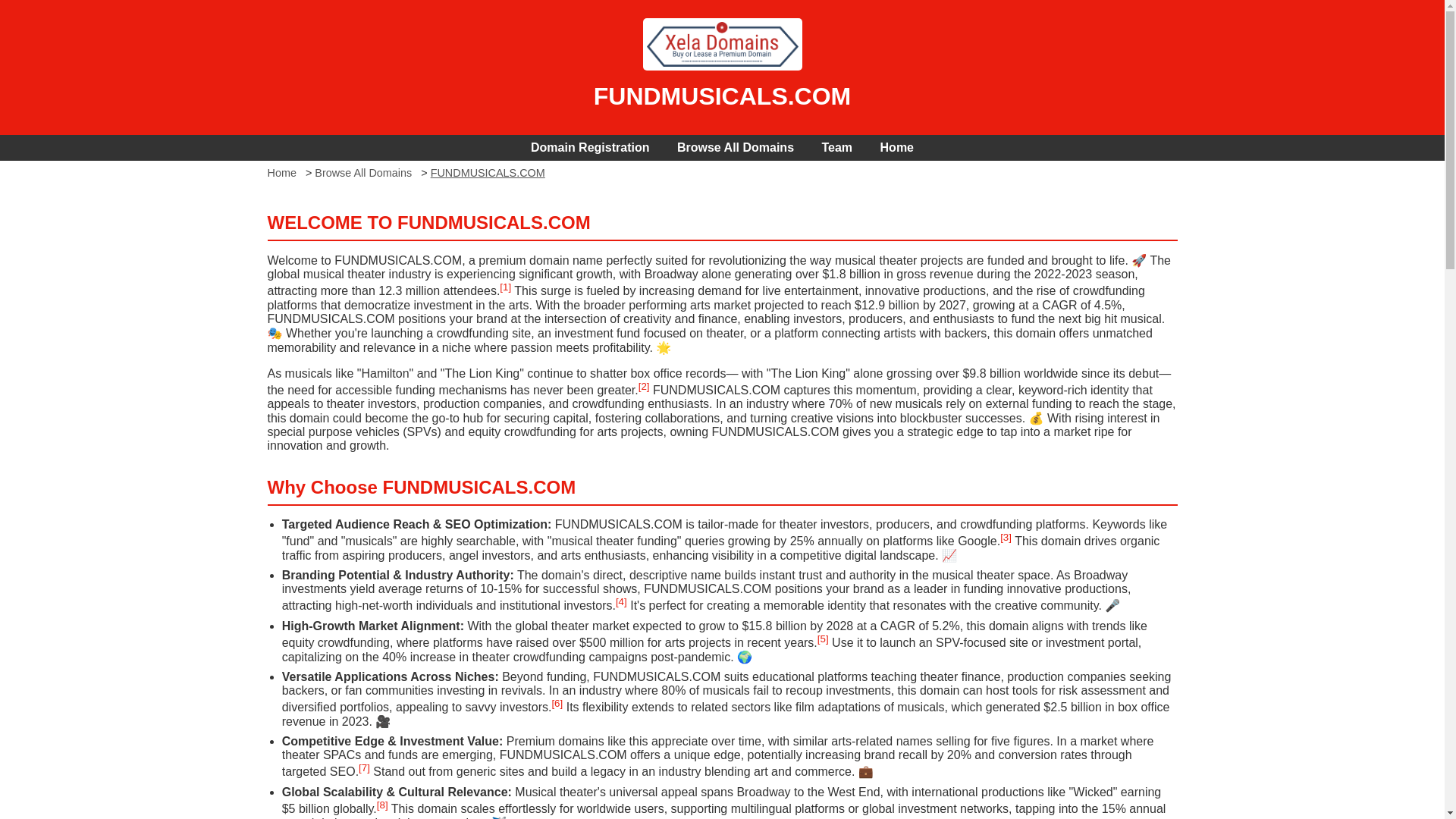 website screenshot of https://fundmusicals.com/