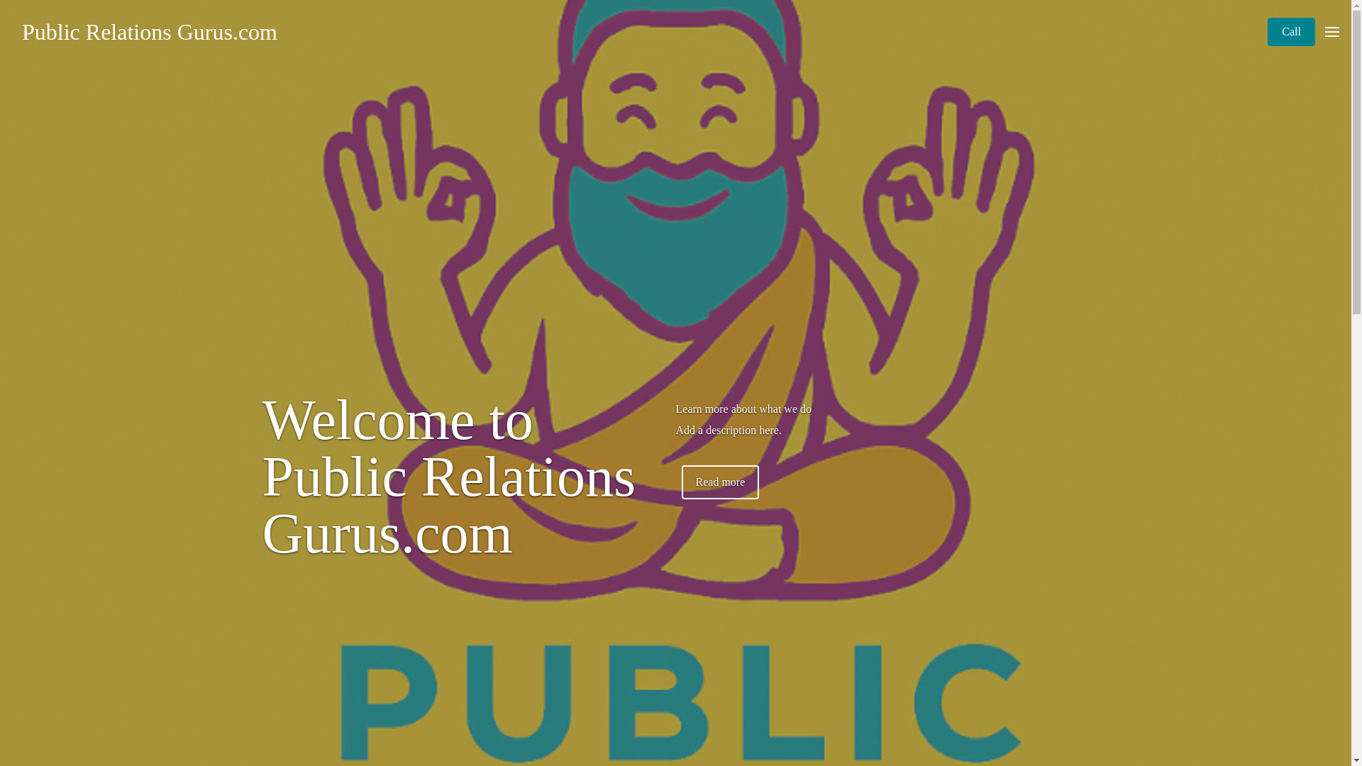 website screenshot of https://publicrelationsgurus.com/