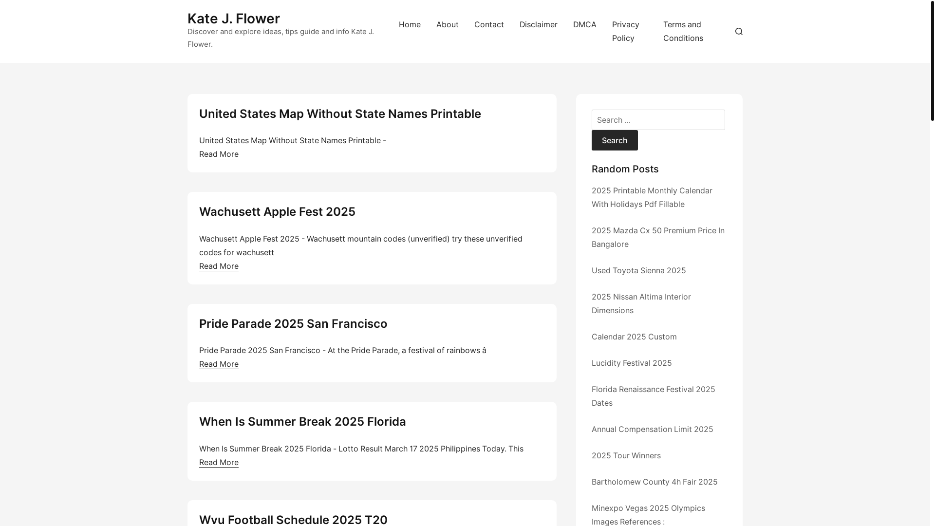 website screenshot of https://katejflower.pages.dev/