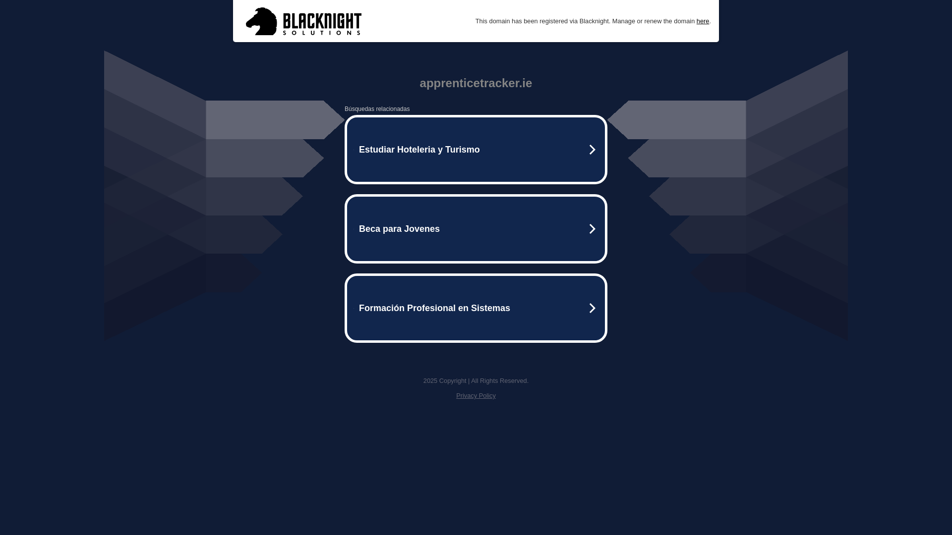 website screenshot of https://apprenticetracker.ie/