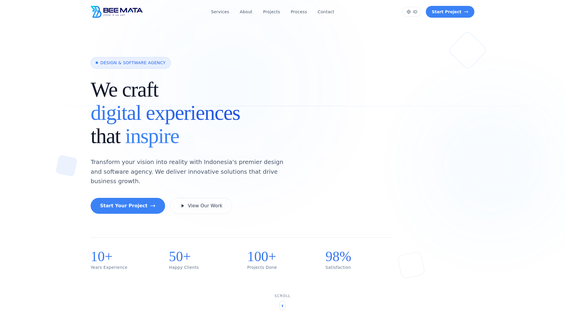 website screenshot of https://beemata-sandbox.pages.dev/