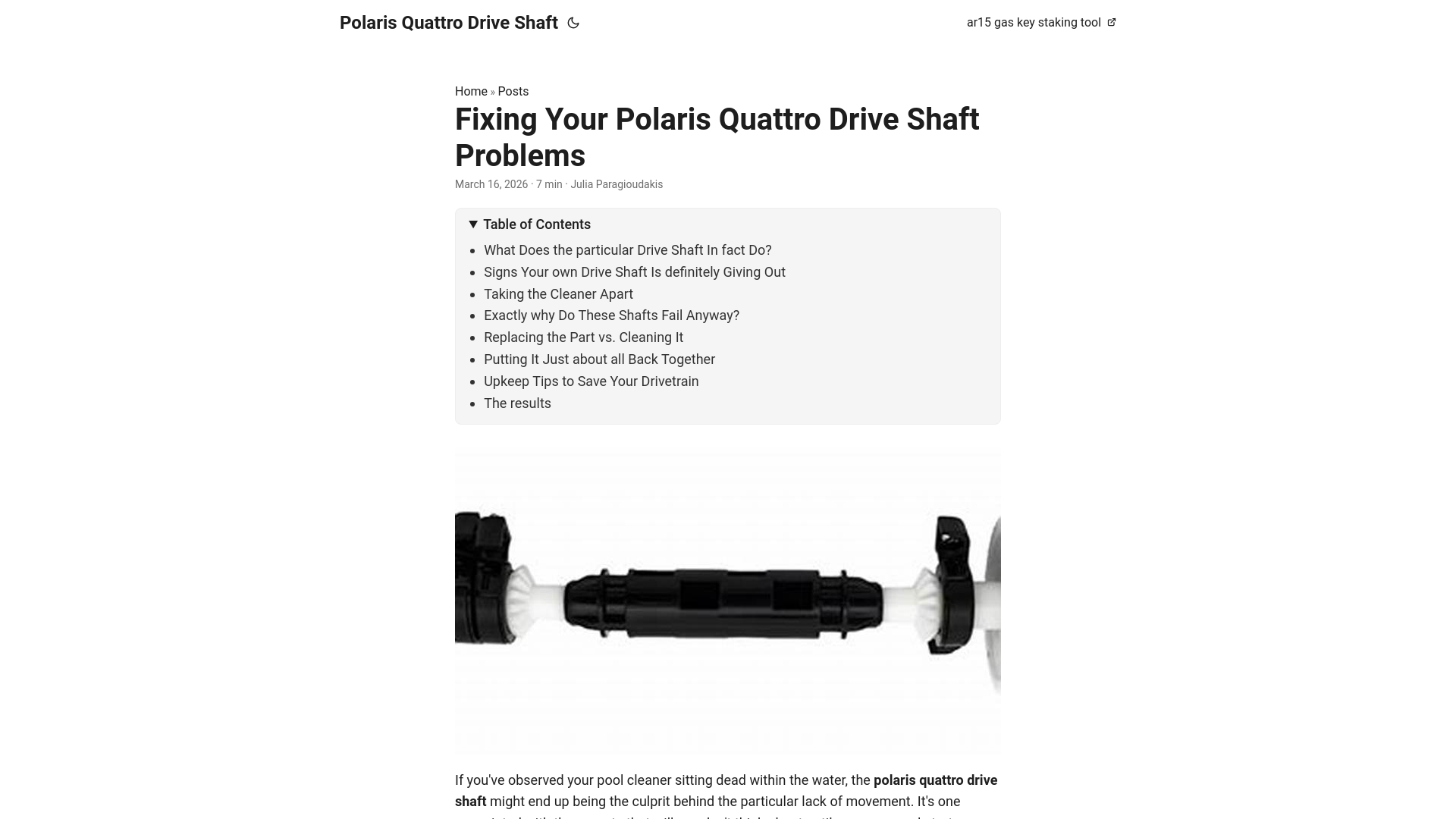 website screenshot of https://polaris-quattro-drive-shaft.pages.dev/