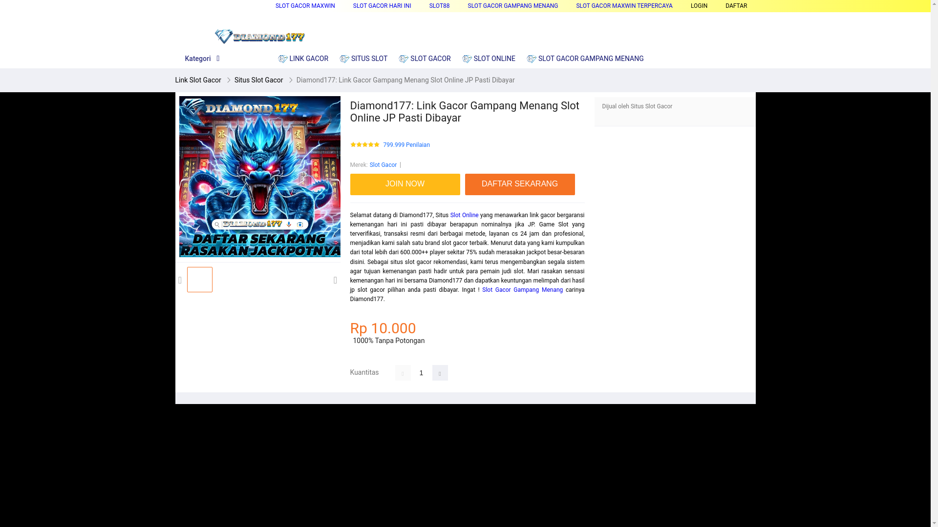 website screenshot of https://berlian177daftar.pages.dev/