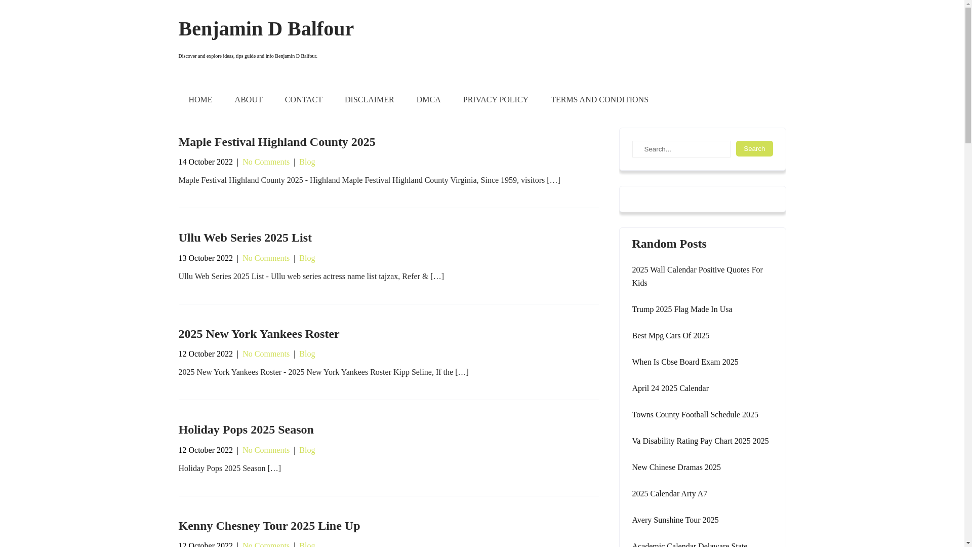 website screenshot of https://benjamindbalfour.pages.dev/