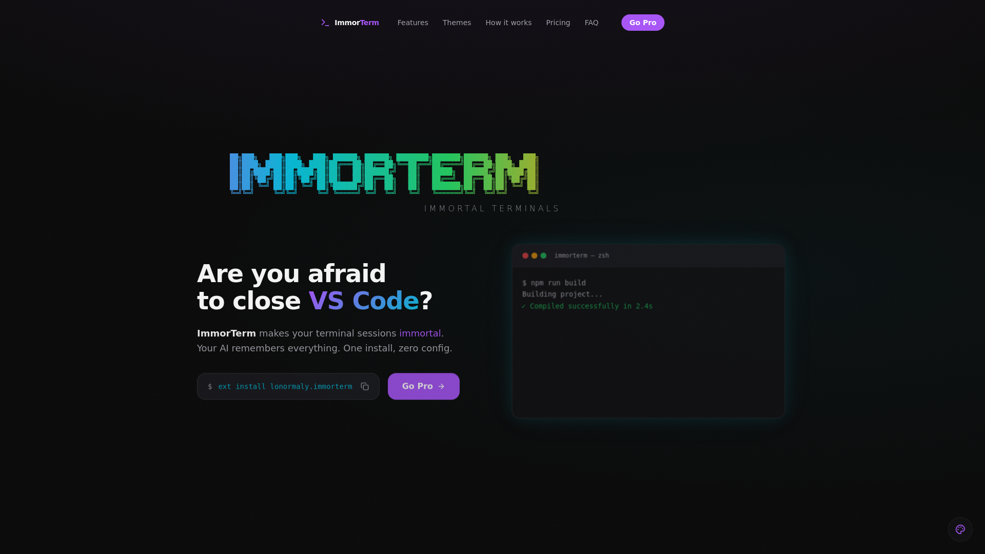 website screenshot of https://immorterm.pages.dev/