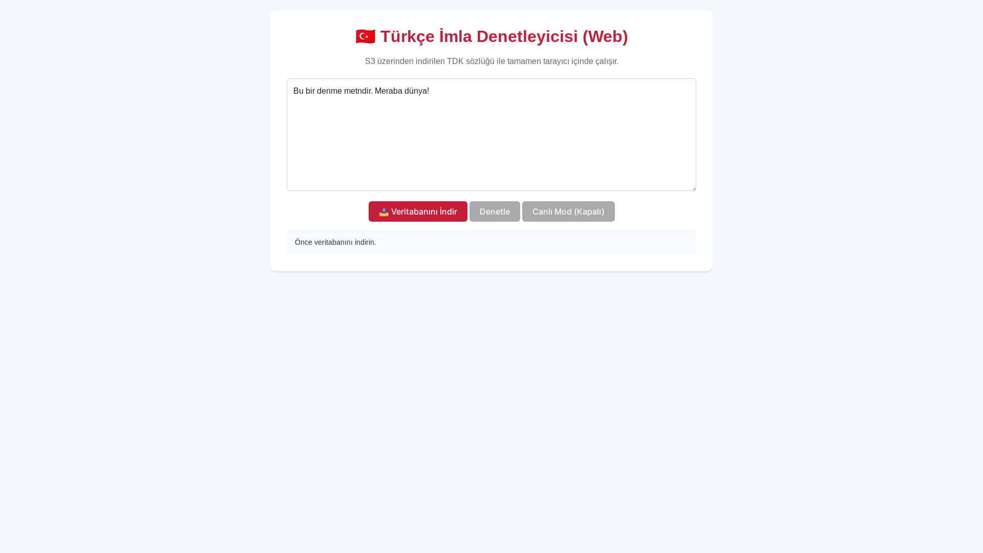 website screenshot of https://spellcheckertr1.pages.dev/