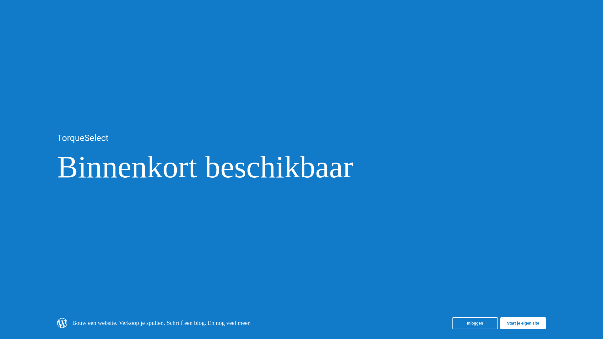 website screenshot of https://torqueselect.nl