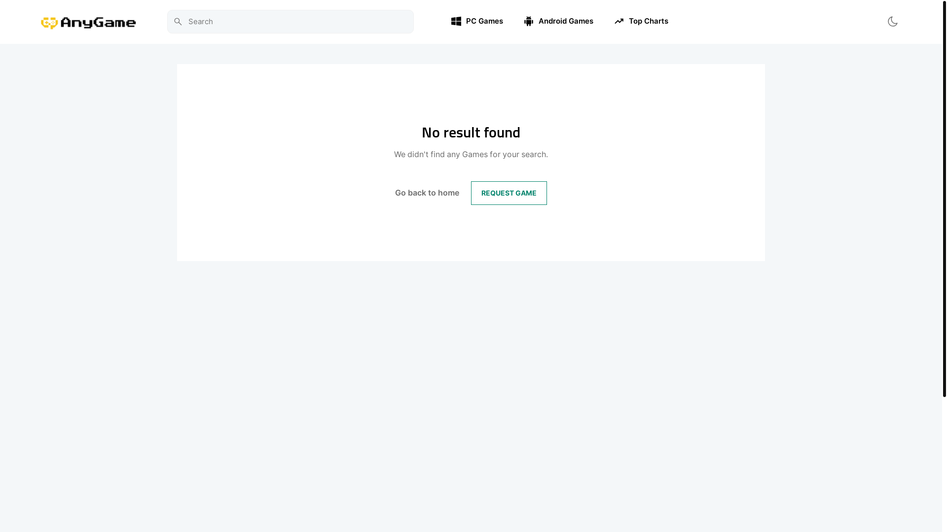 website screenshot of https://anygame.net/https://anygame.net/