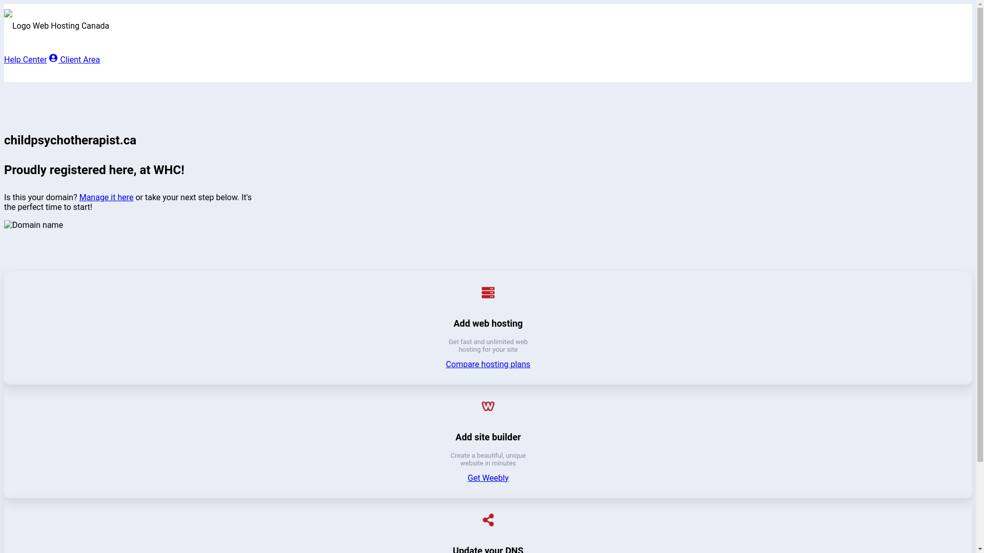 website screenshot of https://childpsychotherapist.ca/