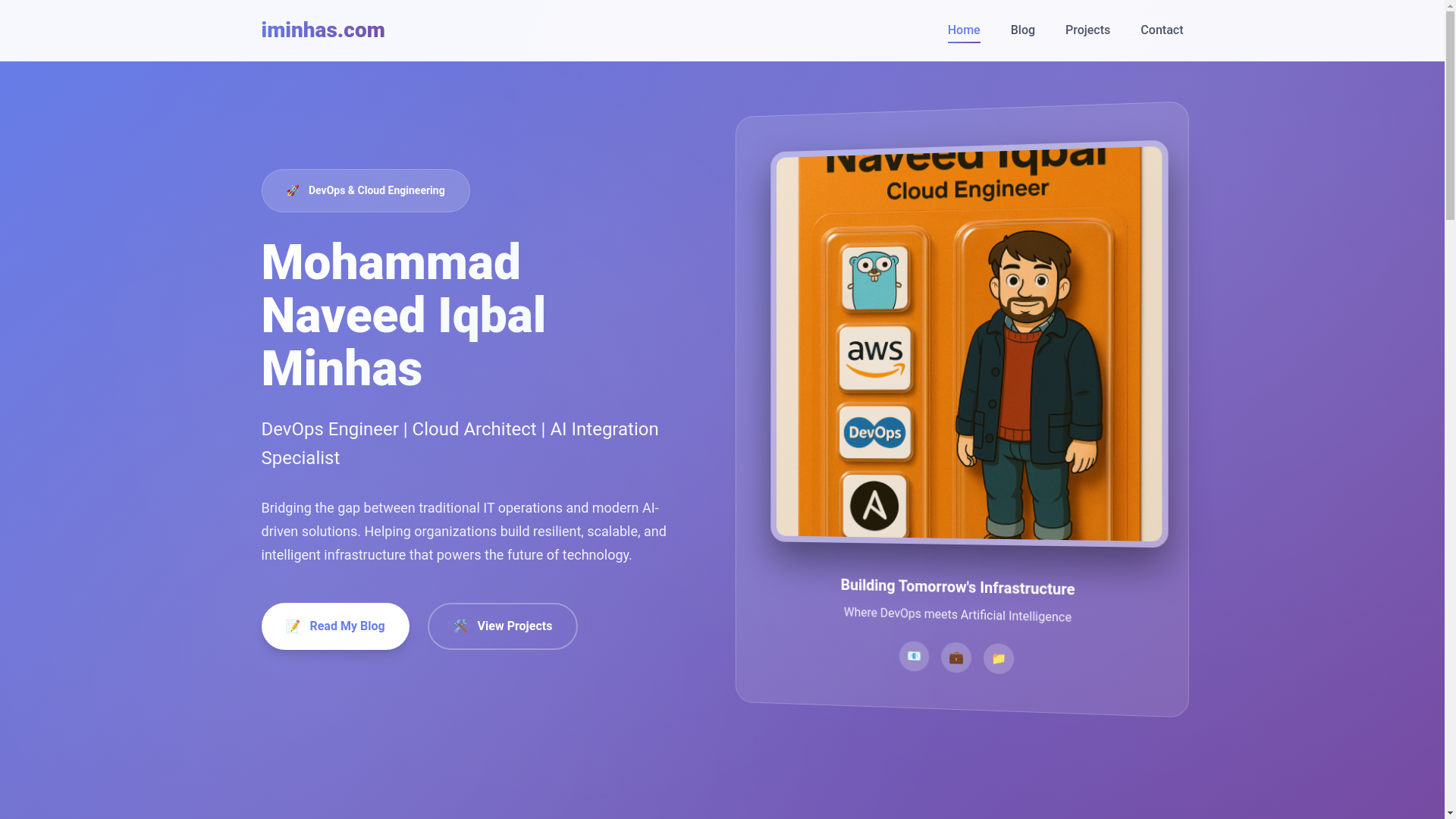 website screenshot of https://iminhas-com-site.pages.dev/