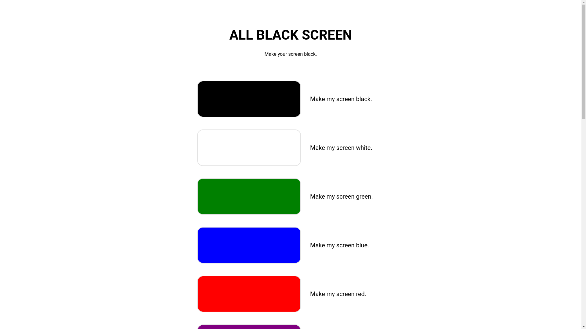 website screenshot of https://allblackscreen.com/