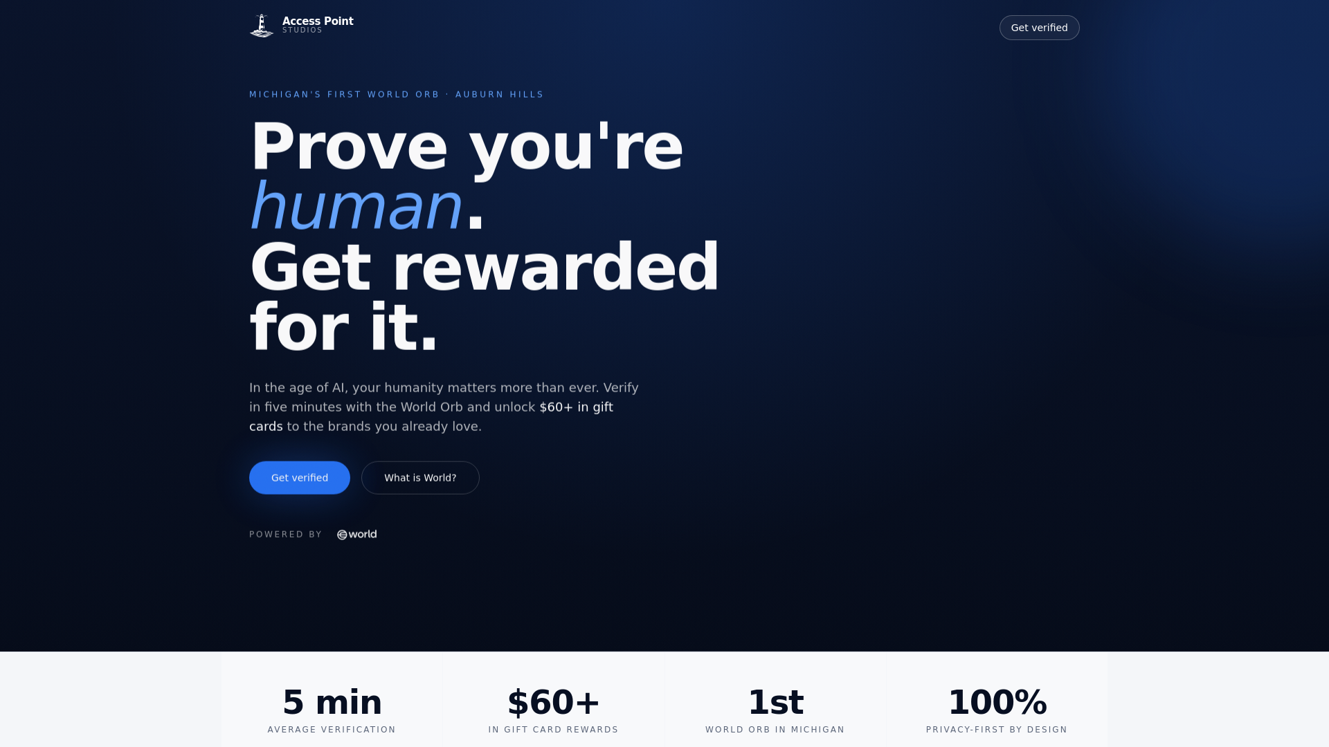 website screenshot of https://accesspointstudios.pages.dev/