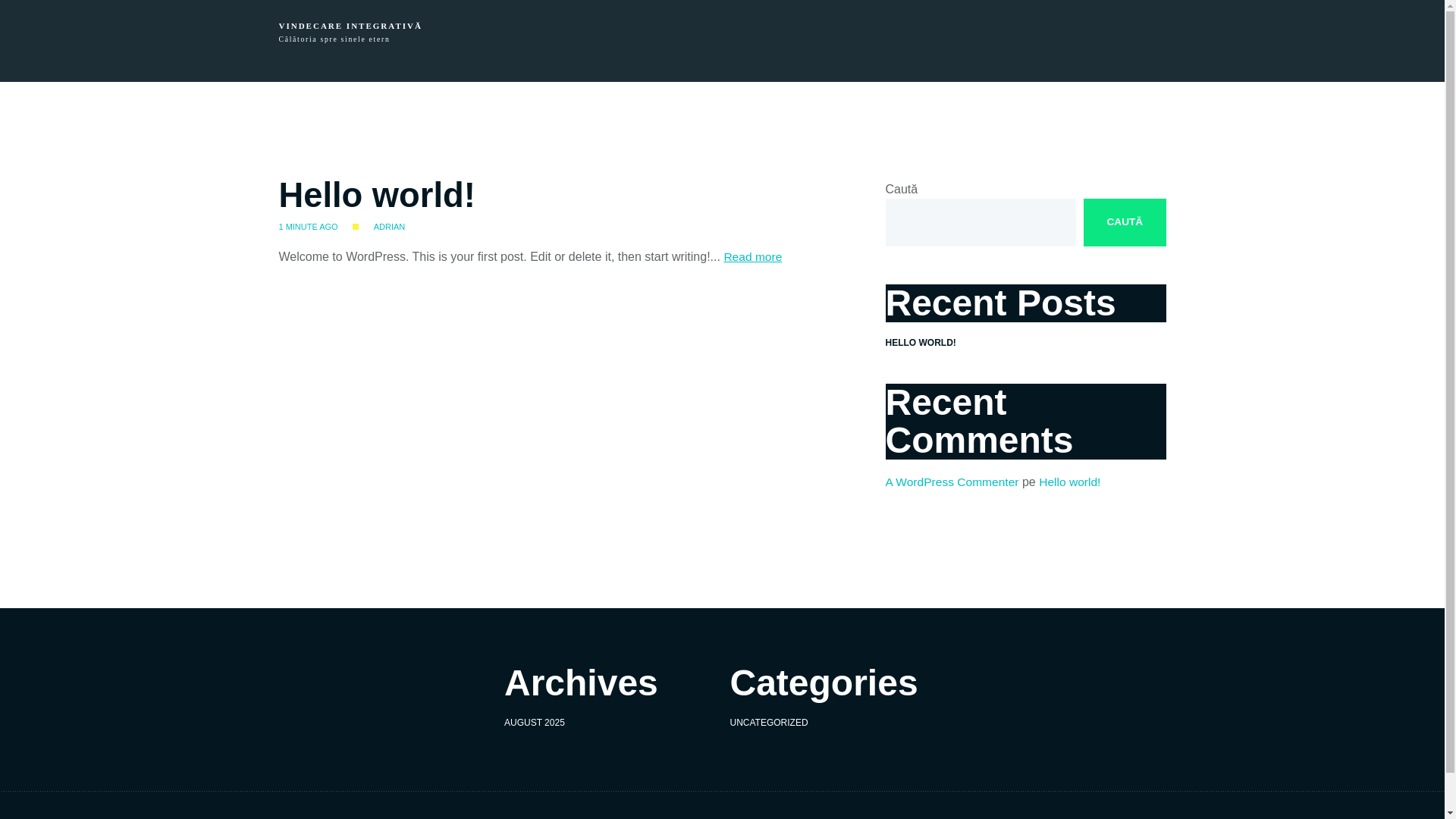 website screenshot of https://vindecareintegrativa.ro/