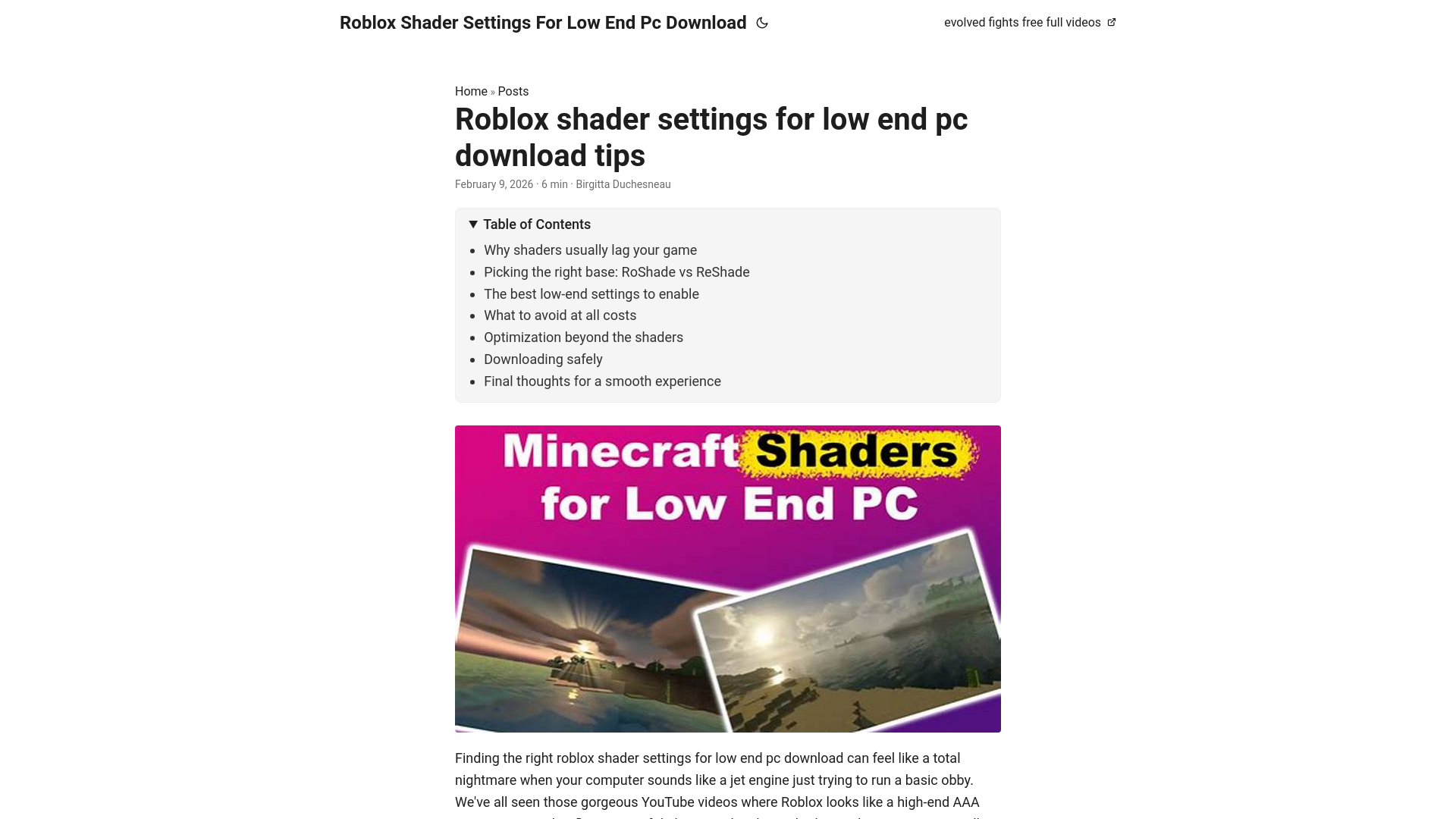 website screenshot of https://roblox-shader-settings-for-low-end-pc-download.pages.dev/