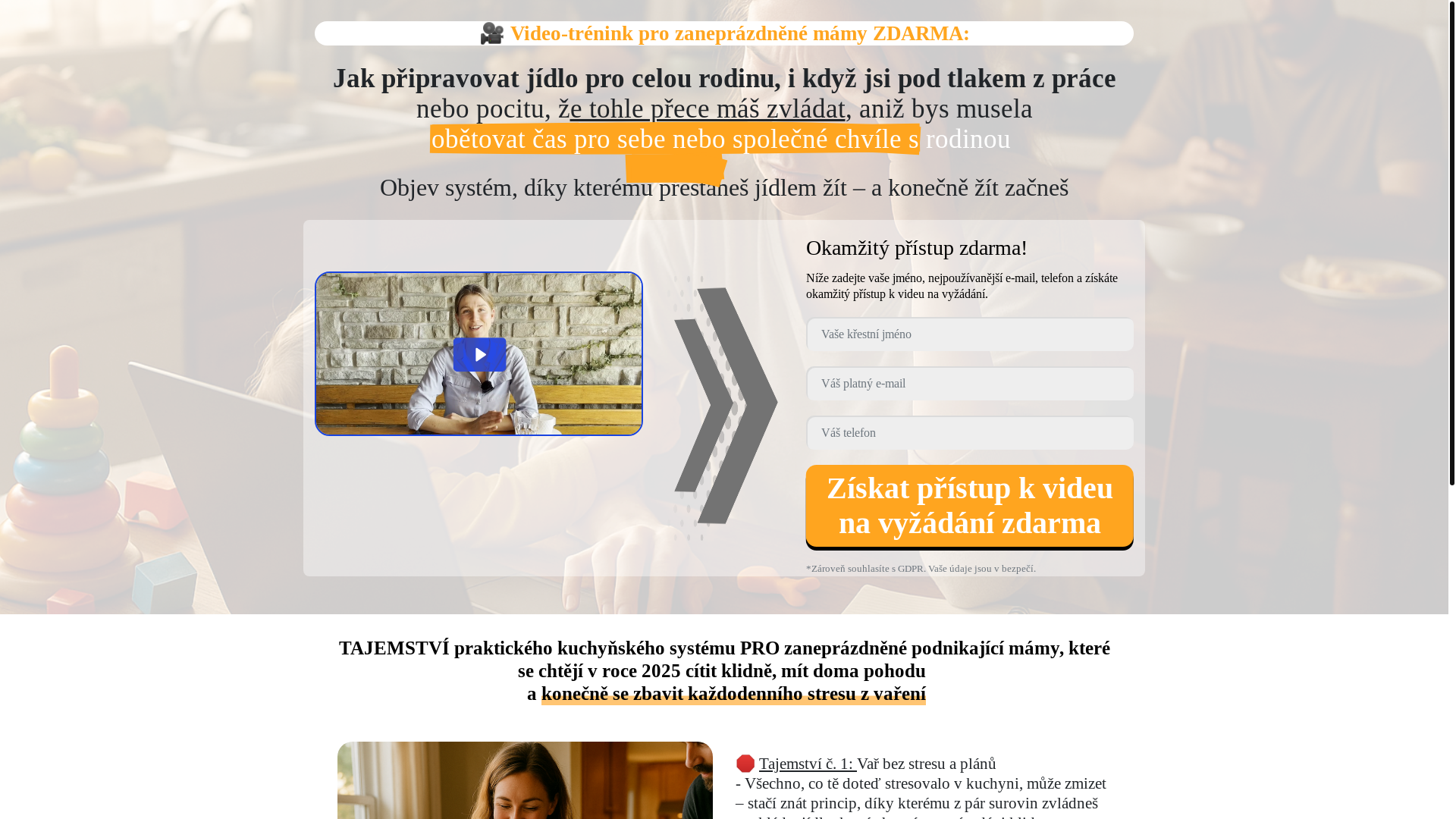 website screenshot of https://z-kosiku-na-talir.cz/