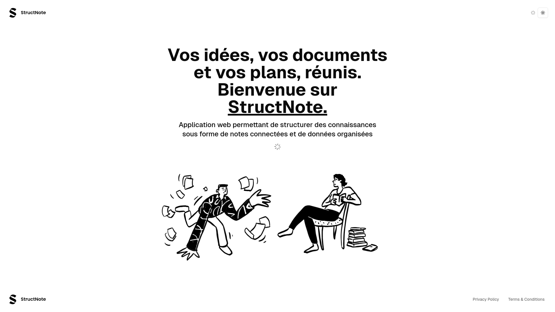 website screenshot of https://struct-note.site/