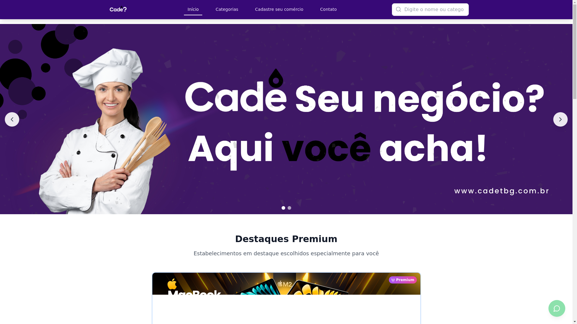 website screenshot of https://cadetbg.com.br/